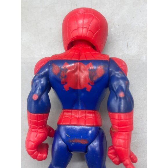 2018 Playskool Marvel Super Hero Adventures spiderman Figure Spiderman Toy READ - Picture 6 of 8